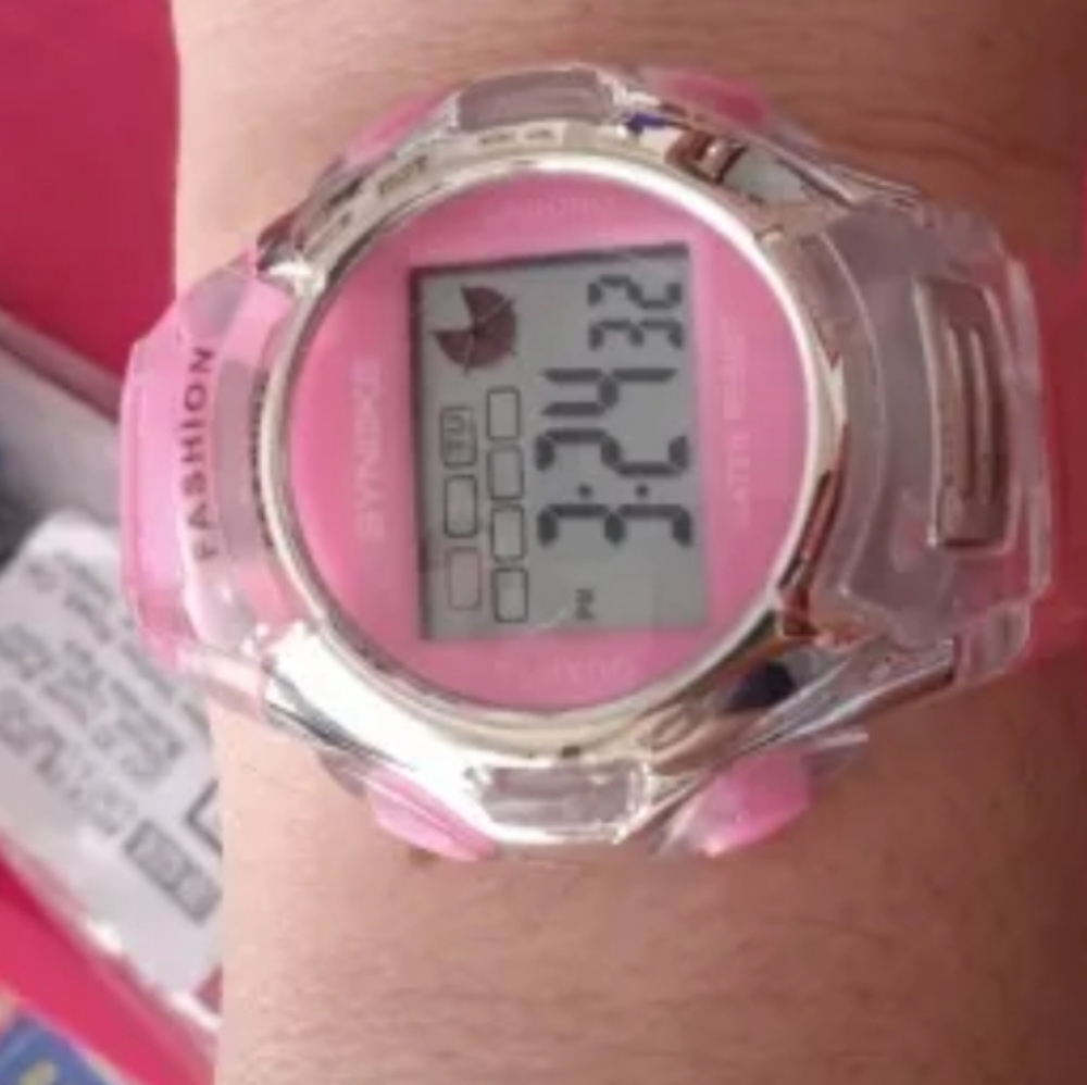 Pink  LED Digital Watch - Picture 2 of 10